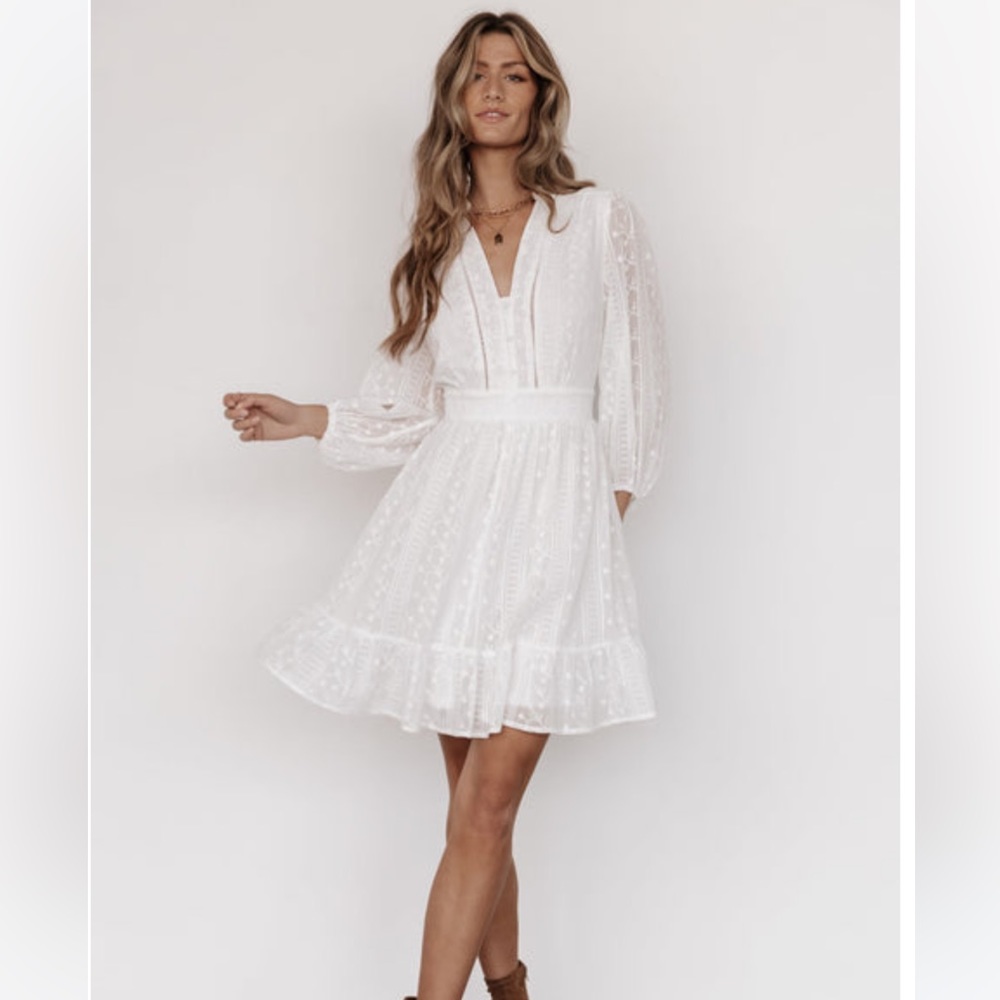 Baltic Born Harmony Embossed Dress white size L